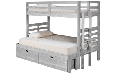 Nate Twin Over Full Bunk Bed with Ladder and Underbed Storage