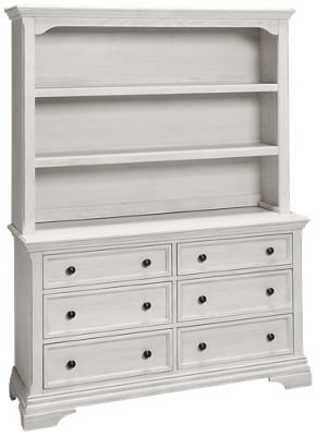 dresser with bookshelf hutch