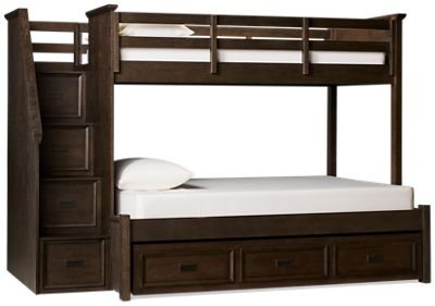 Hanover Twin Over Full Bunk Bed - Stairs - Storage Drawers - Trundle - Space-Saving Design