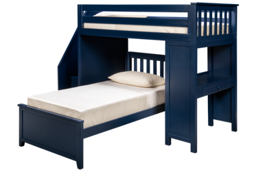 Chester Twin Over Twin Bunk Bed with Desk