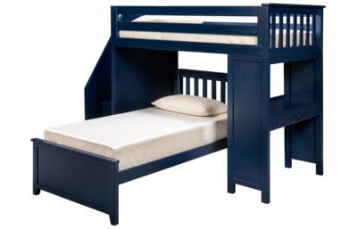 Chester Twin Over Twin Bunk Bed with Desk