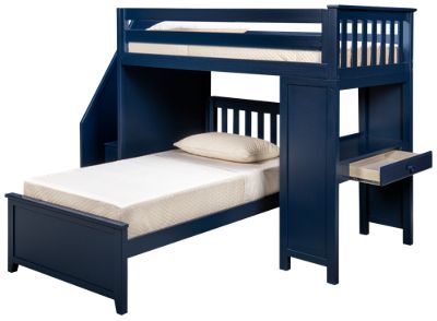 Chester Twin Over Twin Bunk Bed with Desk