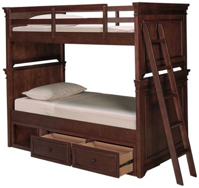 Canterbury Twin Over Twin Bunk Bed with Underbed Storage