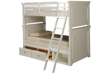 Canterbury Twin Over Twin Bunk Bed with Underbed Storage