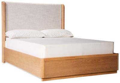 Modena Full Upholstered Bed - Transitional Style - Plush Upholstered Headboard - Solid Asian Hardwood Construction