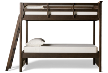 Hanover Twin Over Twin Bunk Bed - Side Ladder - Space-Saving - Classic Mission Style