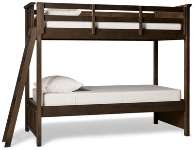 Hanover Twin Over Twin Bunk Bed - Space-Saving Design - Classic Paneled Details - Convenient Side Ladder