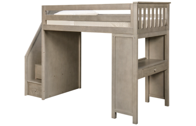 Chester Twin Loft Bed with Desk