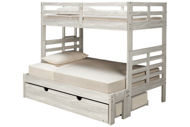 Nate Twin Over Full Bunk Bed with Ladder and Underbed Trundle