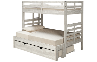 Innovations Nate Twin Over Full Bunk Bed with Ladder and Underbed Trundle