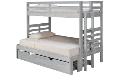 Nate Twin Over Full Bunk Bed with Ladder and Underbed Trundle