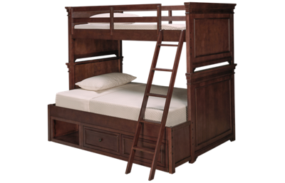 Canterbury Twin Over Full Bunk Bed with Underbed Storage