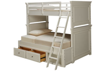 Canterbury Twin Over Full Bunk Bed with Underbed Storage