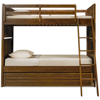 Summer Camp Twin Over Twin Bunk Bed with Trundle