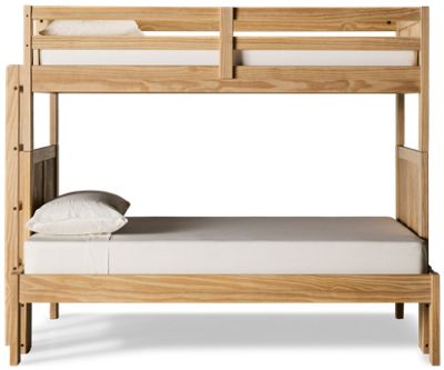 Sandstone Twin Over Full Bunk Bed - Cozy Retreat - Stylish Design - Safety Guard Rails - Convenient Ladder - Versatile Finish