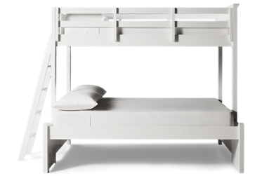Hanover Twin Over Full Bunk Bed - Side Ladder - Space-Saving Design - Classic Mission Style