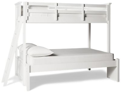 Hanover Twin Over Full Bunk Bed - Side Ladder - Space-Saving Design - Classic Mission Style