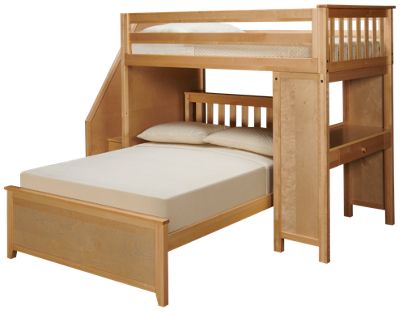 Twin Over Full Loft Bed With Desk, Twin Over Full Bunk Bed With Desk