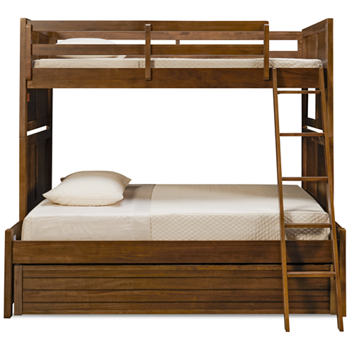 Summer Camp Twin Over Full Bunk Bed with Trundle