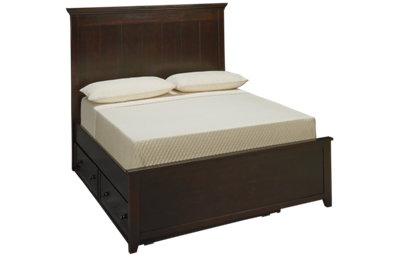Maxwood Furniture Boston Full Plank Bed with Trundle