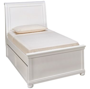 Craftmaster C9 Ds 3, White Twin Sleigh Bed With Trundle