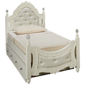 Ashley-Exquisite-Ashley Exquisite Twin Sleigh Bed with Underbed Storage ...