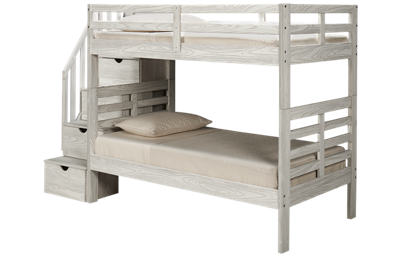 Innovations Nate Twin Over Twin Bunk Bed with Storage Stairs