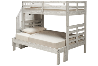 Nate Twin Over Full Bunk Bed with Storage Stairs