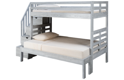 Nate Twin Over Full Bunk Bed with Storage Stairs