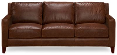 Turner Leather Curved Sofa Jordan S