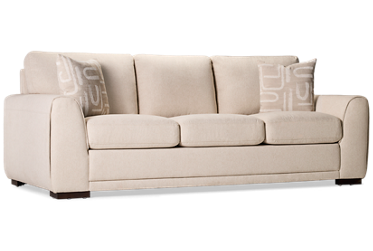 Nolan Sofa - Chic Casual Style - Plush Back & Seat Cushions - Flared Track Arms - Solid Block Feet - Durable Polyester Fabric