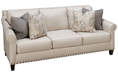 Klaussner Home Furnishings Rowlin Sofa with Nailhead