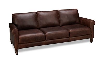 Soft Line Waco Leather Sofa, Soft Leather Couch