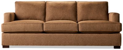 Bonsai Sofa - Luxurious Textured Fabric - Matching Toss Pillows - Sleek Track Arms - Modern Comfort