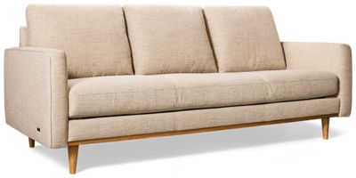 Stonehaven Sofa - Durable Polyester Fabric - Slim Track Arms - Wooden Base - Pocket Coil Comfort