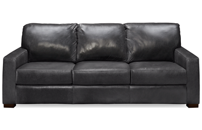 Pista Grey Leather Sofa