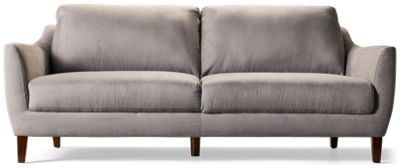 Isla Sofa - Plush Cushions - Stylish Flared Arms - 2 Coordinating Toss Pillows - Durable 100% Polyester Cover