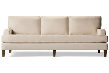 Carter XL Sofa - Soft Durable Fabric - Track Arms - Button-Tufted Bench Seat