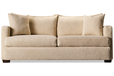 Patagonia Sofa - Velvety Soft Fabric - Sleek Track Arms - Modern Comfort - Includes Two Toss Pillows