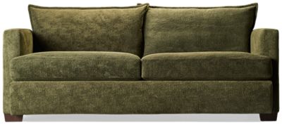 Patagonia Sofa - Velvety Soft Fabric - Sleek Track Arms - Modern Comfort - Includes Two Toss Pillows