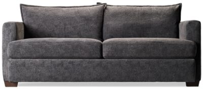 Patagonia Sofa - Velvety Soft Fabric - Sleek Track Arms - Modern Comfort - Includes Two Toss Pillows