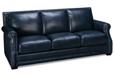 Everly Leather Sofa with Nailhead
