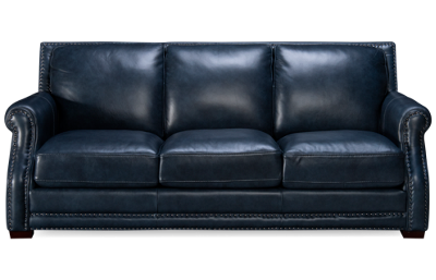 Everly Leather Sofa with Nailhead