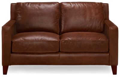 Turner Leather Curved Loveseat
