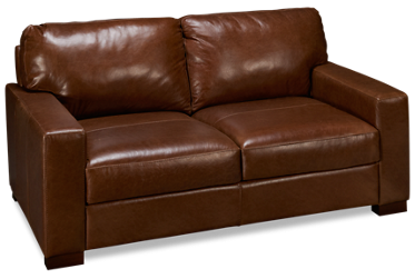 Pista Leather Loveseat 