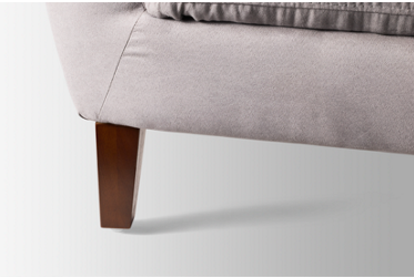 Isla Loveseat - Roomy Pillow Back - Flared Arms - Coordinating Toss Pillows - Tapered Square Legs