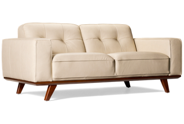 Amalfi Leather Loveseat