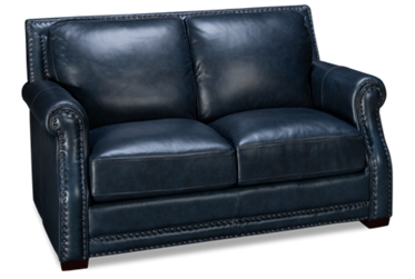 Everly Leather Loveseat with Nailhead
