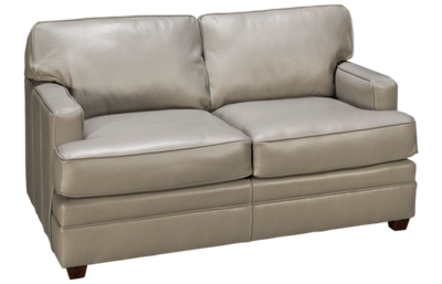 Klaussner Home Furnishings Living Your Way Leather Loveseat