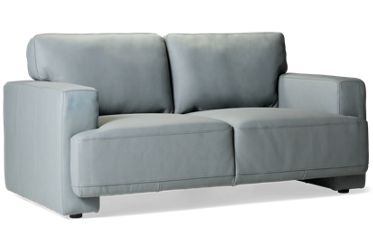Tribeca Leather Loveseat - Chic Contemporary Design - High Resiliency Foam Cushions - Top Grain Leather